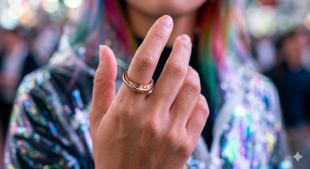 Aura-link biometric smart ring for stress management 2026