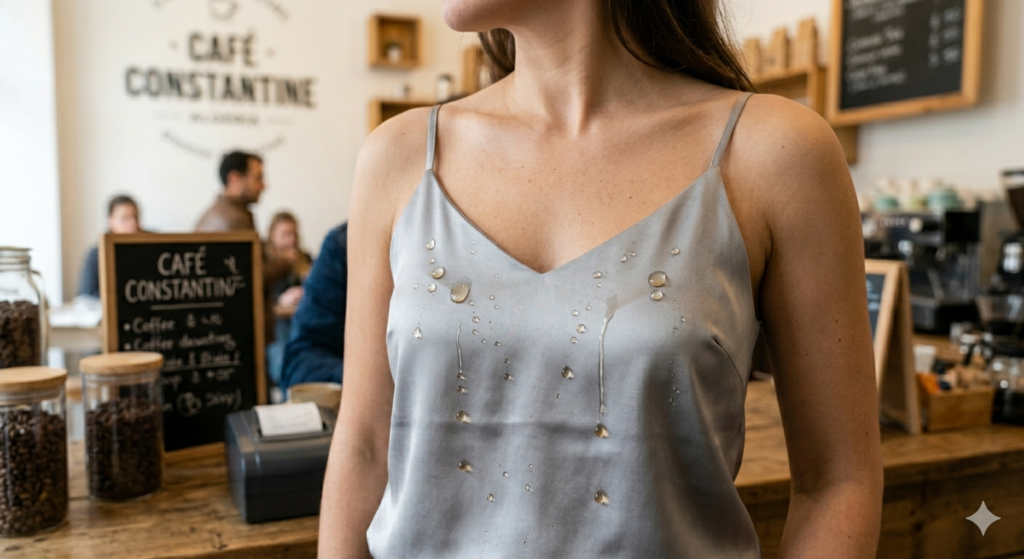 Liquid-repellent silk-shield camisole for women 2026