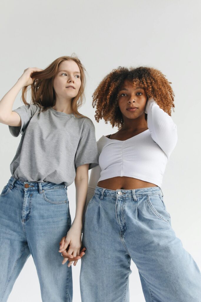 Sustainable eco-tech denim jeans for women with sculpted fit 2026